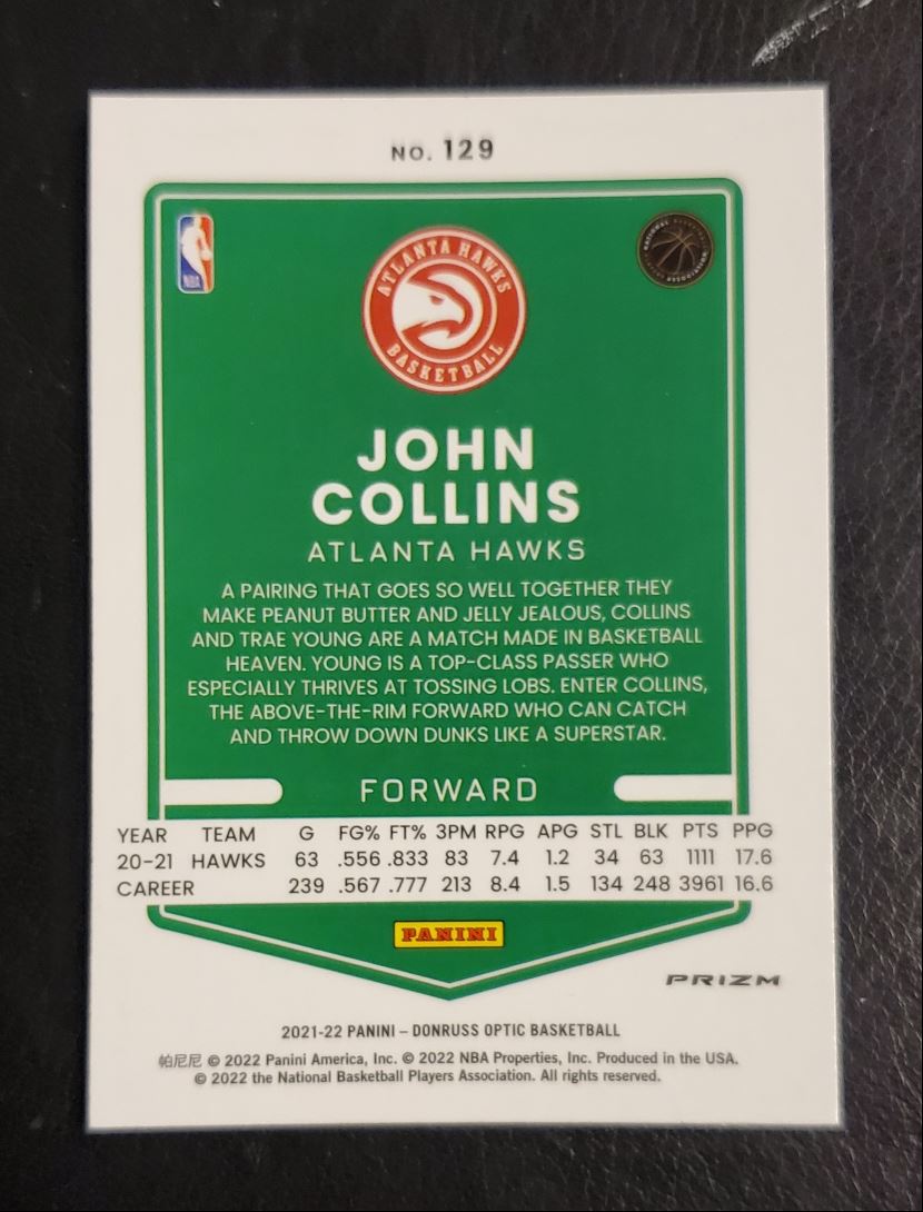 2021 Donruss Optic Holo John Collins