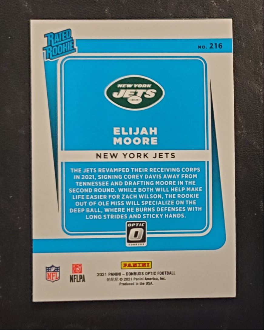 2021 Donruss Optic Rated Rookie Elijah Moore