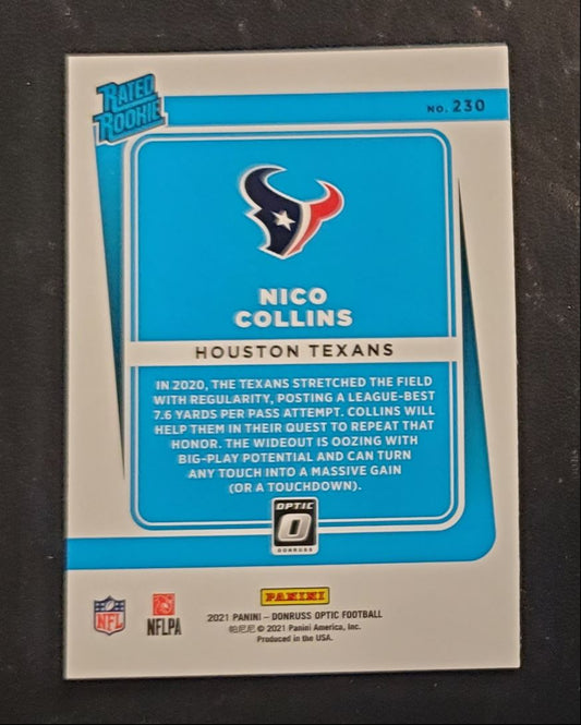 2021 Donruss Optic Rated Rookie Nico Collins