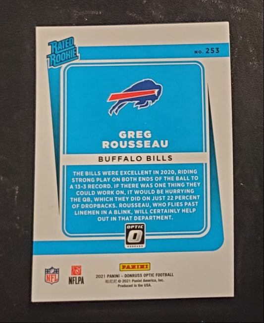 2021 Donruss Optic Rated Rookie Greg Rousseau