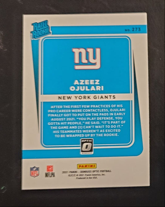 2021 Donruss Optic Rated Rookie Azeez Ojulari