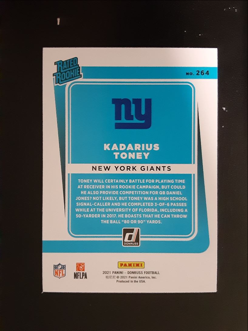 2021 Donruss Rated Rookie Kadarius Toney