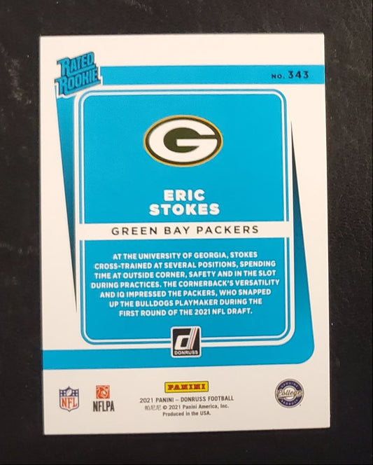 2021 Donruss Rated Rookie Eric Stokes