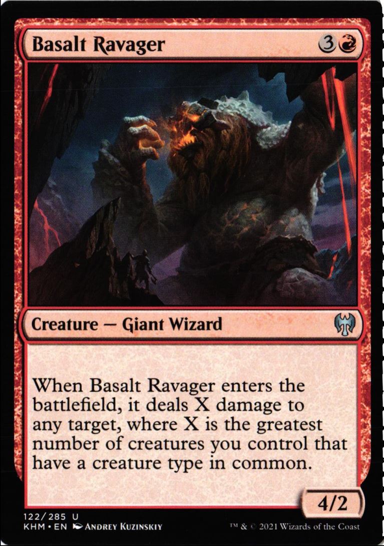 2021 Kaldheim Basalt Ravager