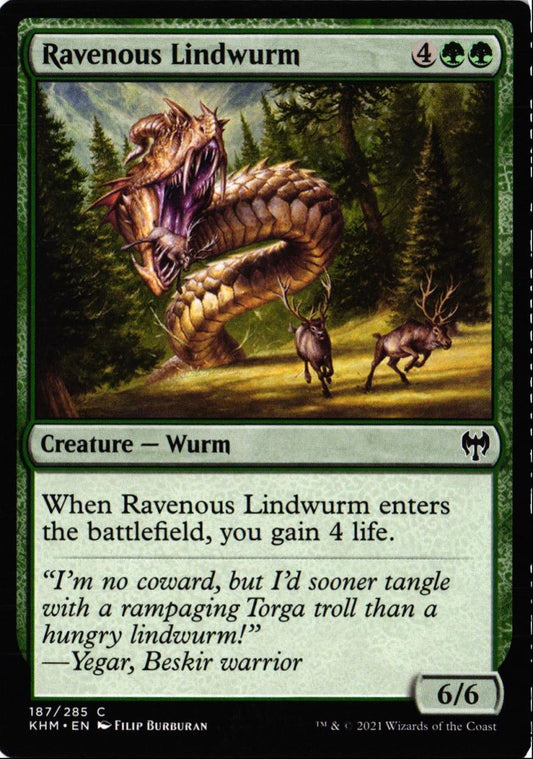 2021 Kaldheim Ravenous Lindwurm