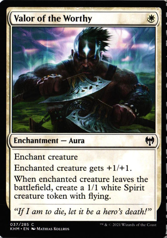 2021 Kaldheim Valor of the Worthy