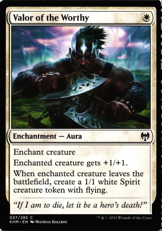 2021 Kaldheim Valor of the Worthy