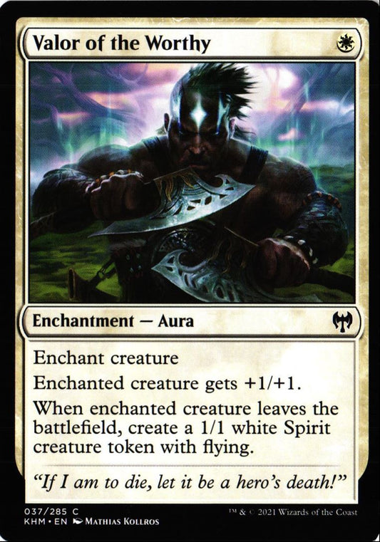 2021 Kaldheim Valor of the Worthy