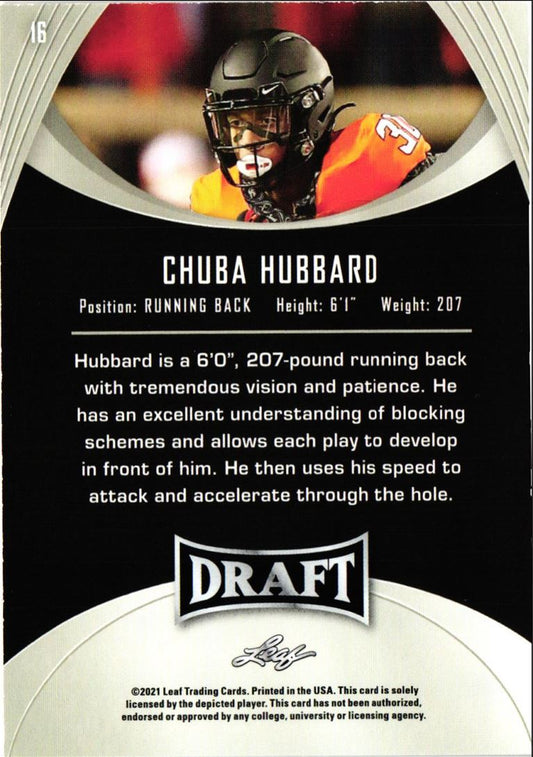 2021 Leaf Draft Chuba Hubbard