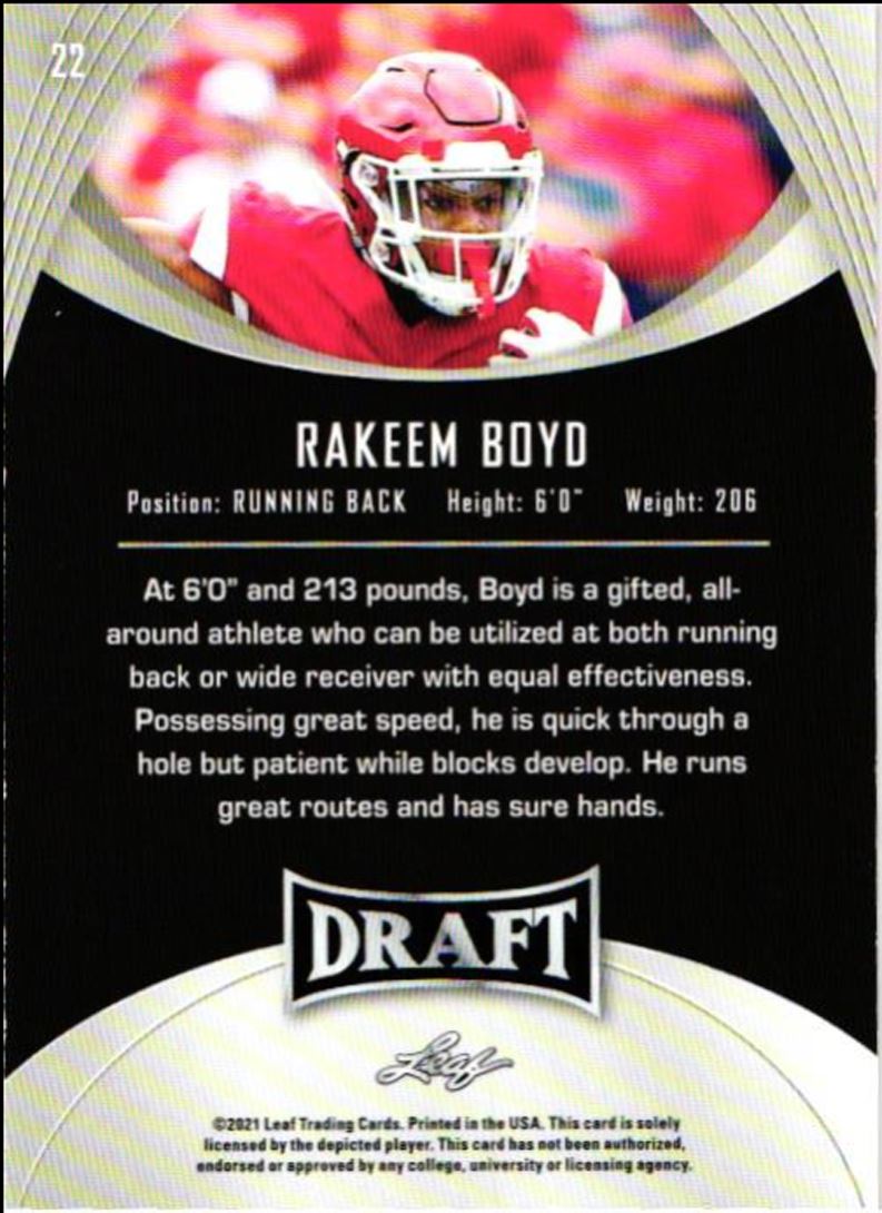 2021 Leaf Draft Rakeem Boyd