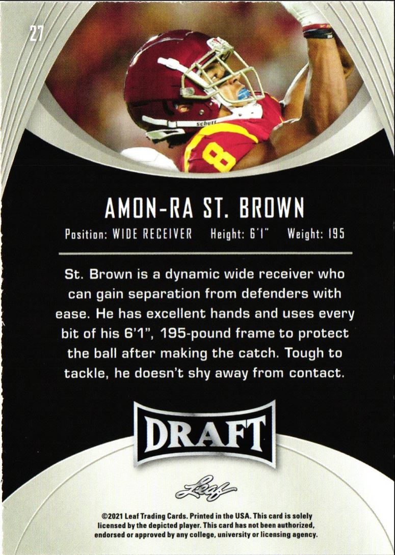 2021 Leaf Draft Amon-Ra St. Brown