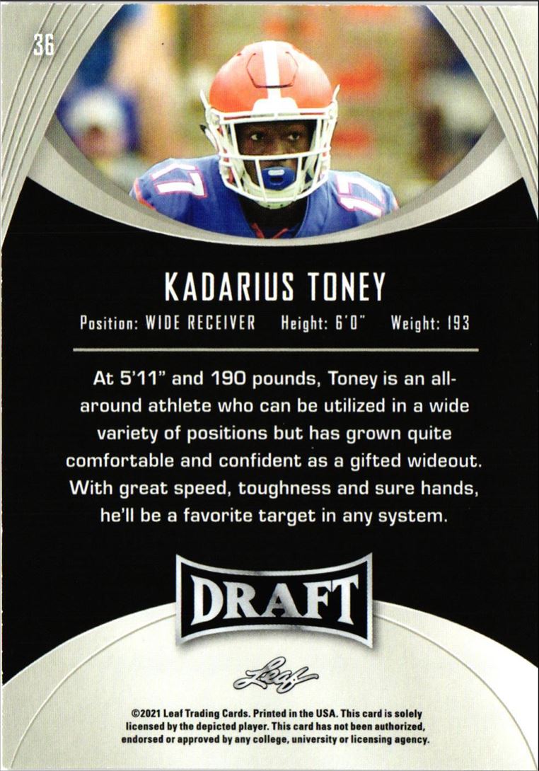 2021 Leaf Draft Kadarius Toney