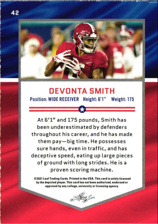 2021 Leaf Draft All-American DeVonta Smith