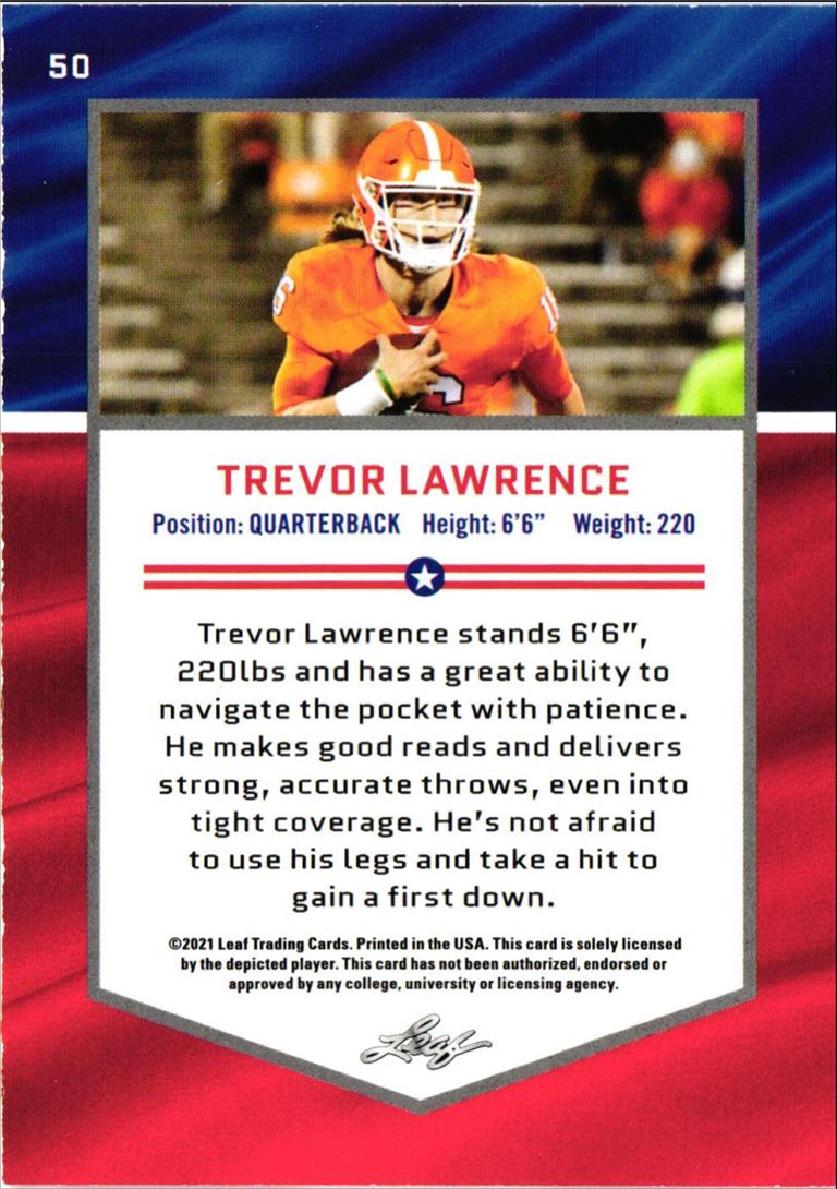 2021 Leaf Draft All-American Trevor Lawrence