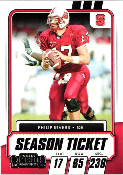 2021 Panini Contenders Draft Picks Philip Rivers