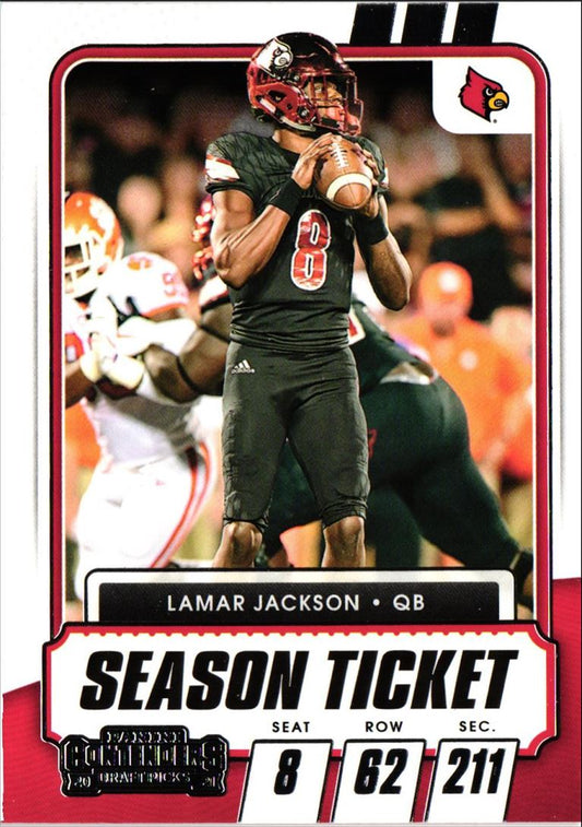 2021 Panini Contenders Draft Picks Lamar Jackson