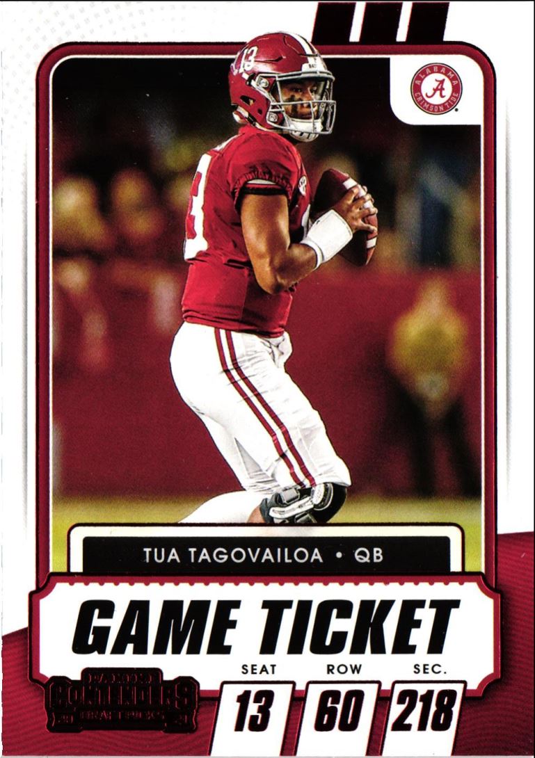 2021 Panini Contenders Draft Picks Tua Tagovailoa