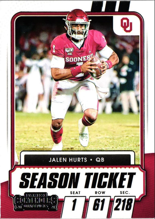 2021 Panini Contenders Draft Picks Jalen Hurts