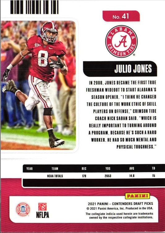 2021 Panini Contenders Draft Picks Julio Jones