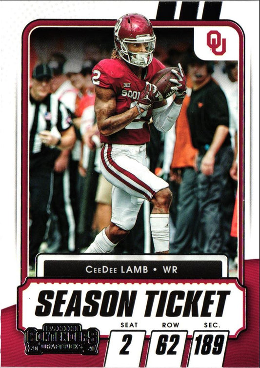 2021 Panini Contenders Draft Picks CeeDee Lamb