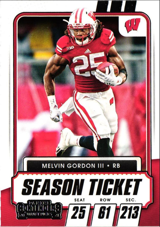 2021 Panini Contenders Draft Picks Melvin Gordon III