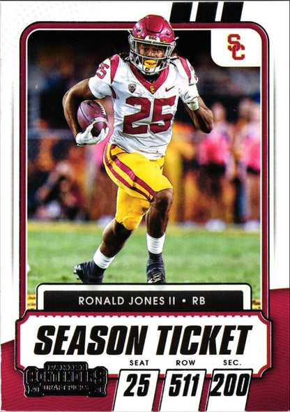 2021 Panini Contenders Draft Picks Ronald Jones II