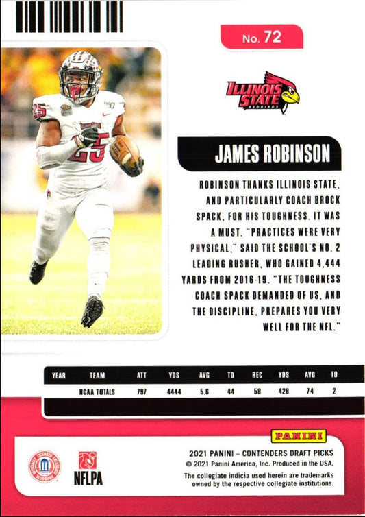 2021 Panini Contenders Draft Picks James Robinson