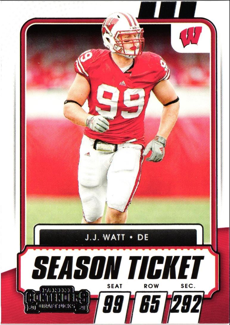 2021 Panini Contenders Draft Picks J.J. Watt