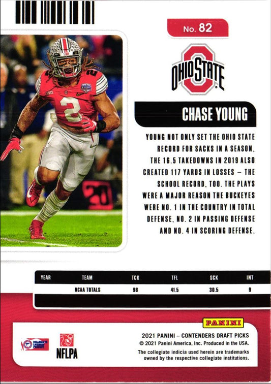 2021 Panini Contenders Draft Picks Chase Young