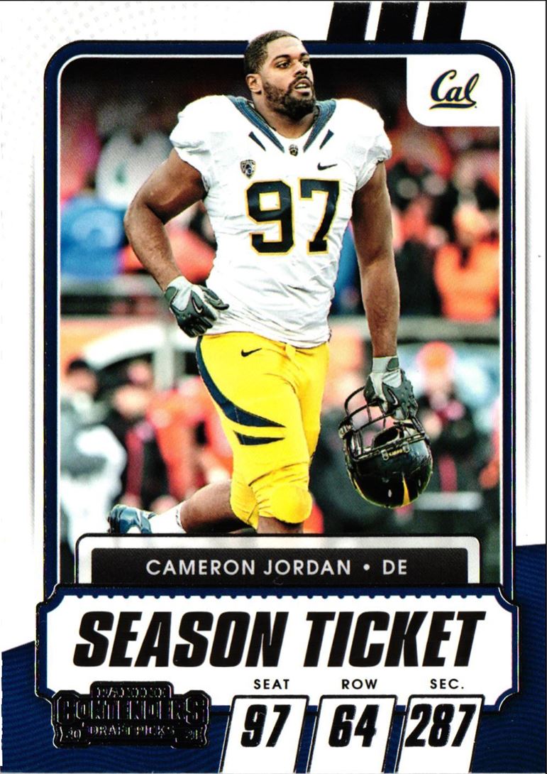 2021 Panini Contenders Draft Picks Cameron Jordan