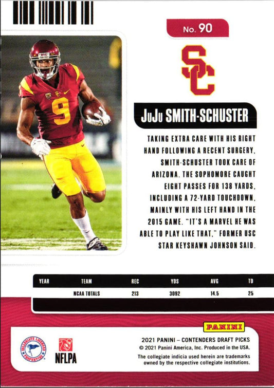 2021 Panini Contenders Draft Picks JuJu Smith-Schuster