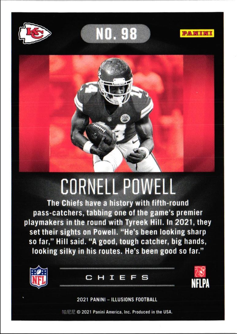 2021 Panini Illusions Green Cornell Powell