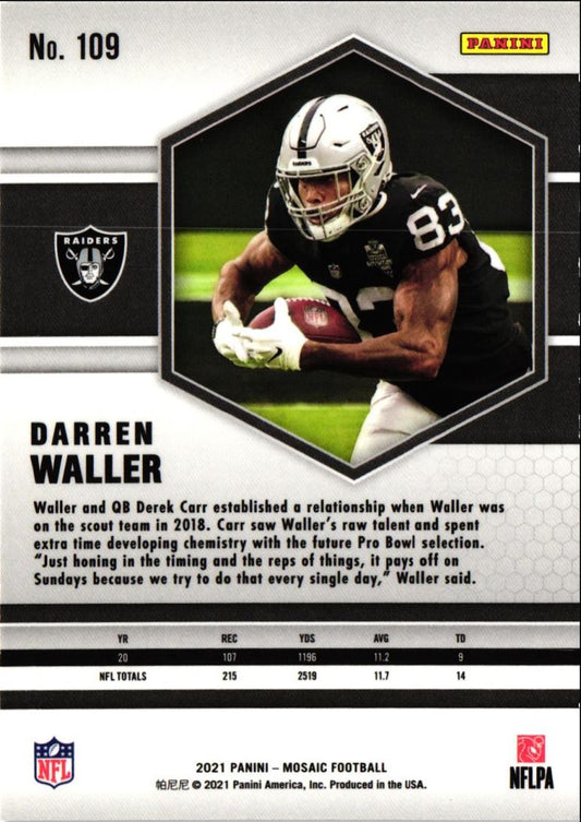 2021 Panini Mosaic Darren Waller