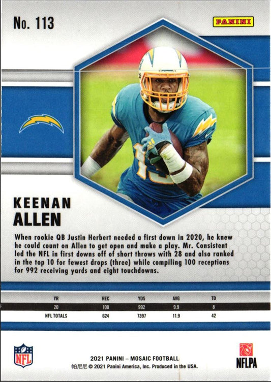 2021 Panini Mosaic Keenan Allen