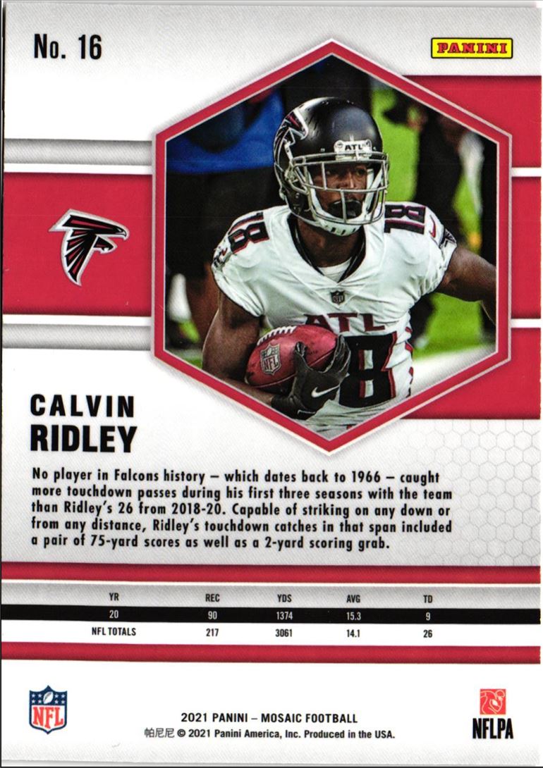 2021 Panini Mosaic Calvin Ridley