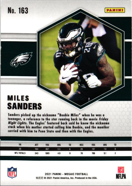 2021 Panini Mosaic Miles Sanders