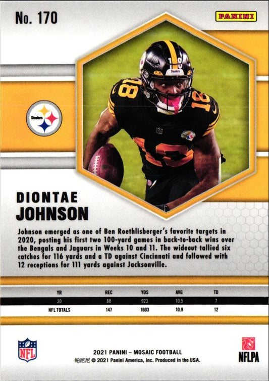 2021 Panini Mosaic Diontae Johnson