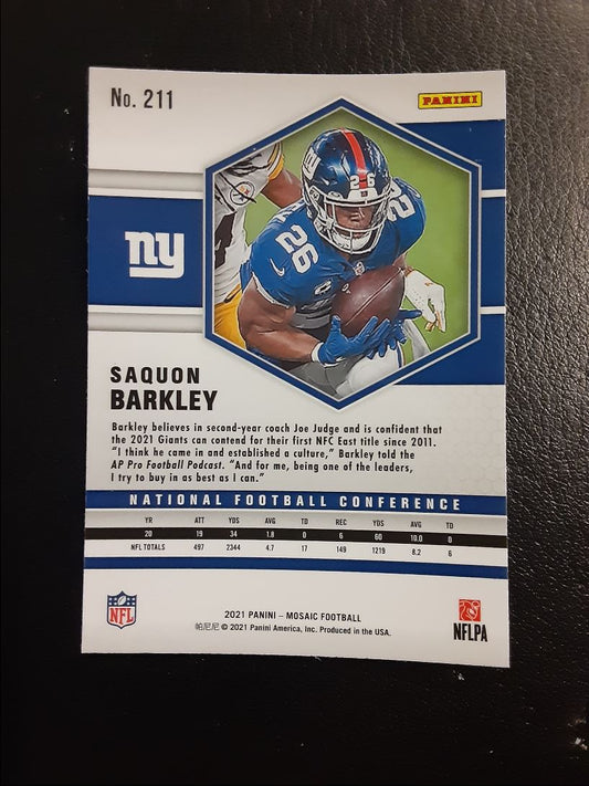 2021 Panini Mosaic Saquon Barkley