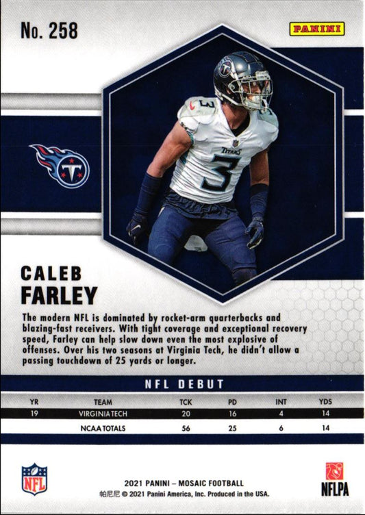 2021 Panini Mosaic Caleb Farley