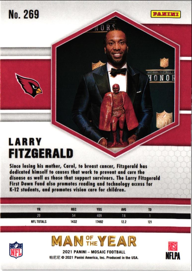 2021 Panini Mosaic Larry Fitzgerald