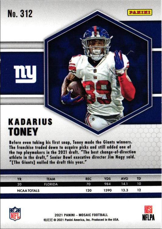 2021 Panini Mosaic Kadarius Toney