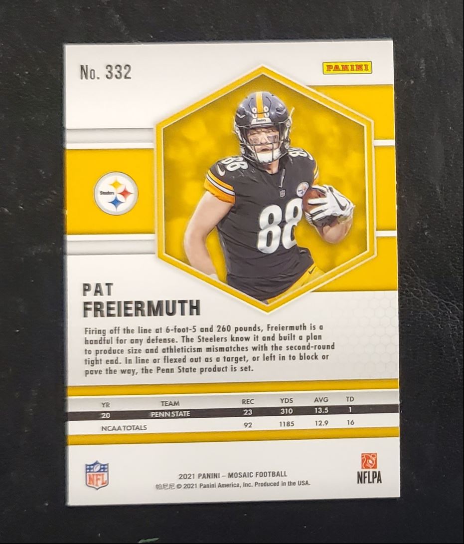 2021 Panini Mosaic Pat Freiermuth