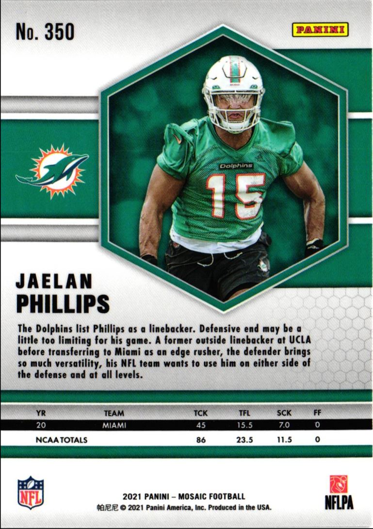 2021 Panini Mosaic Jaelan Phillips