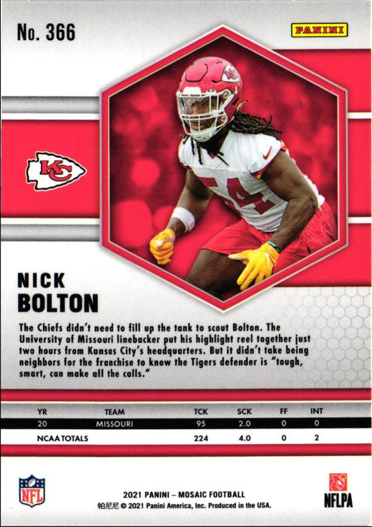 2021 Panini Mosaic Nick Bolton