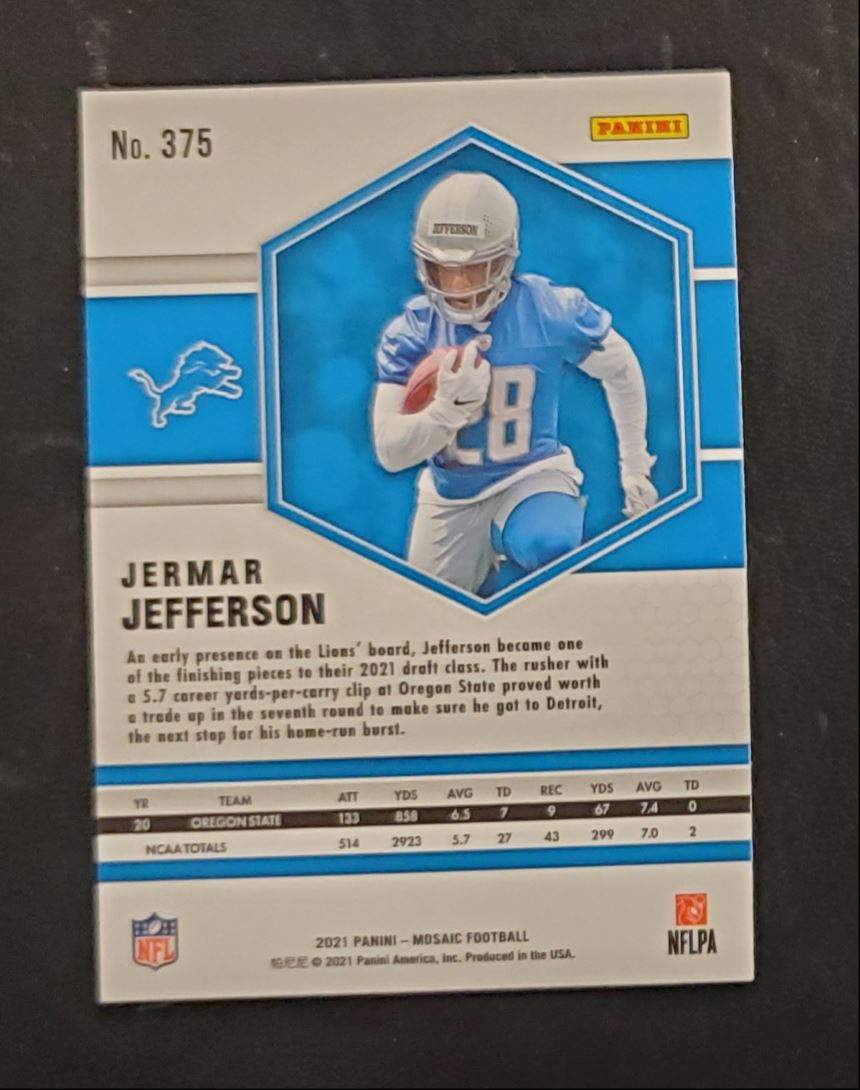 2021 Panini Mosaic Jermar Jefferson