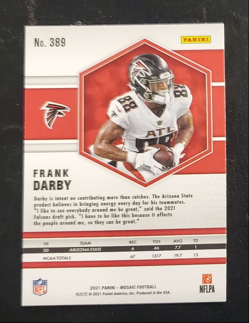 2021 Panini Mosaic Frank Darby