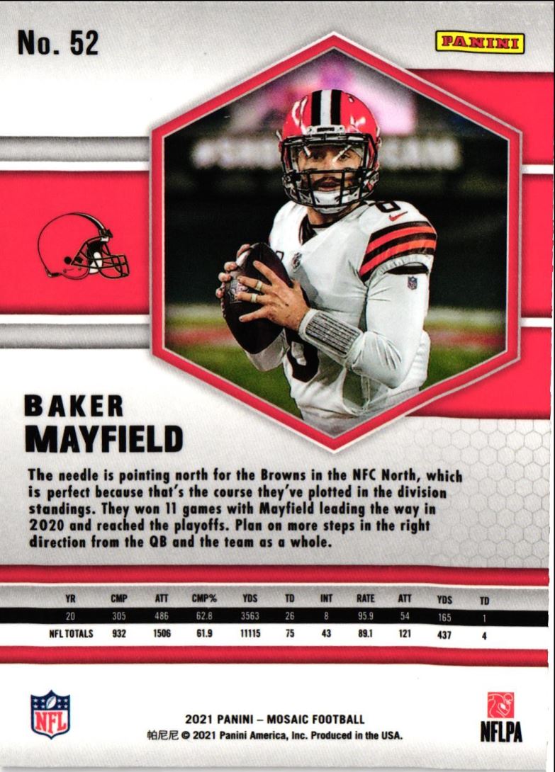 2021 Panini Mosaic Baker Mayfield