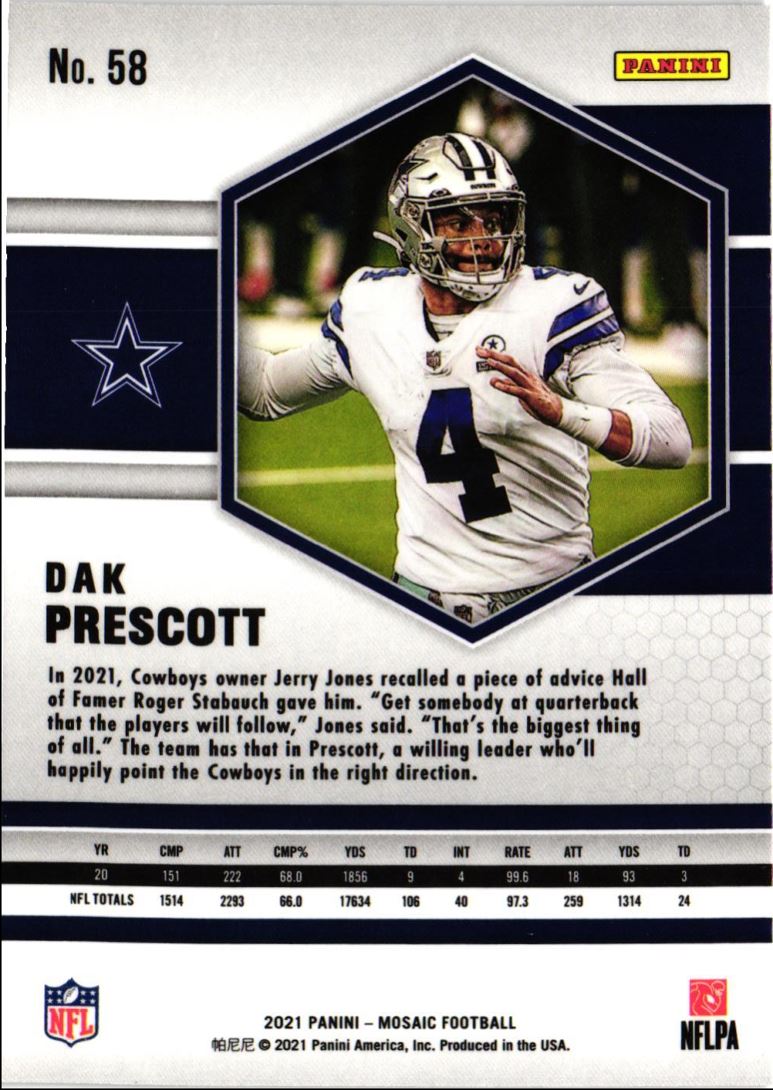 2021 Panini Mosaic Dak Prescott