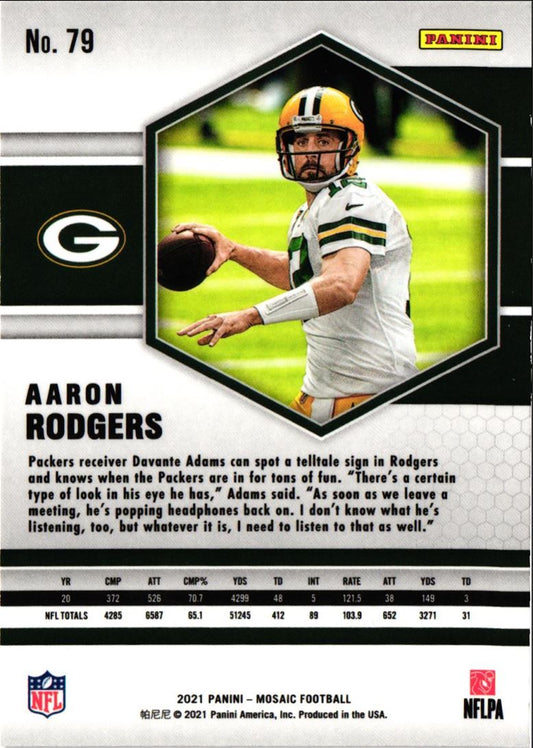 2021 Panini Mosaic Aaron Rodgers