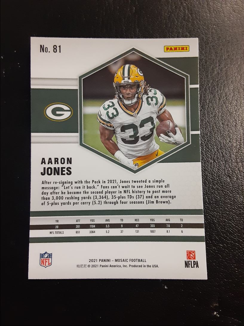 2021 Panini Mosaic Aaron Jones